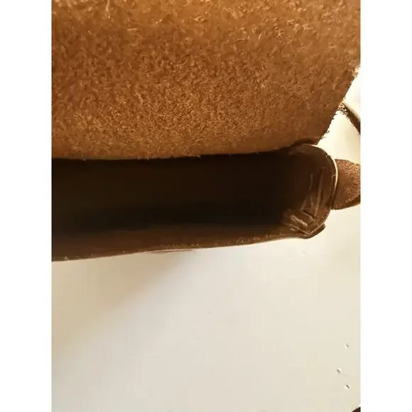 $100 NWT Vintage Wilsons Leather Floral Crossbody Shoulder Bag Brown Western - Picture 11 of 12